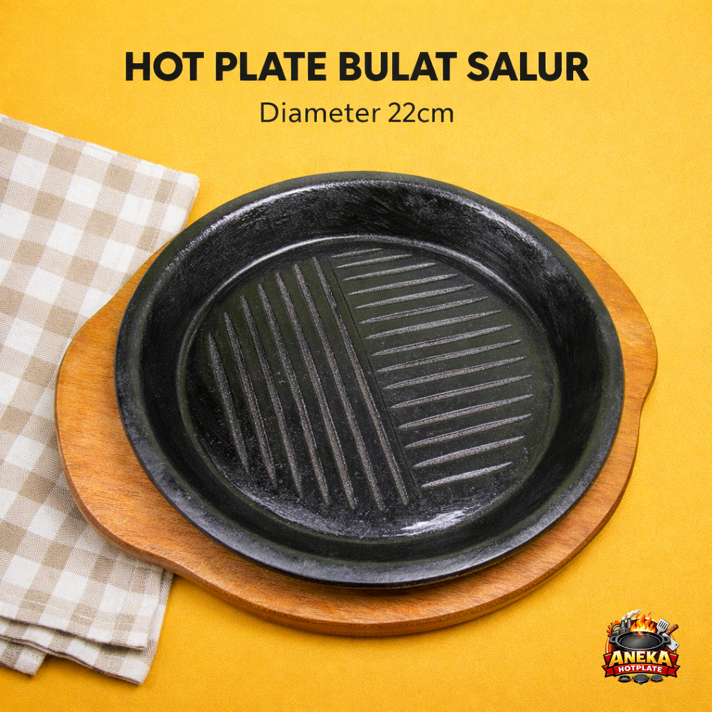 2 HOTPLATE BULAT SALUR 22 CM - Image 1